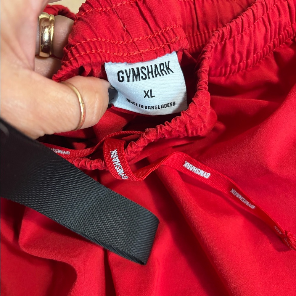 Gymshark Bold Red Workout Shorts - Picture 2 of 5